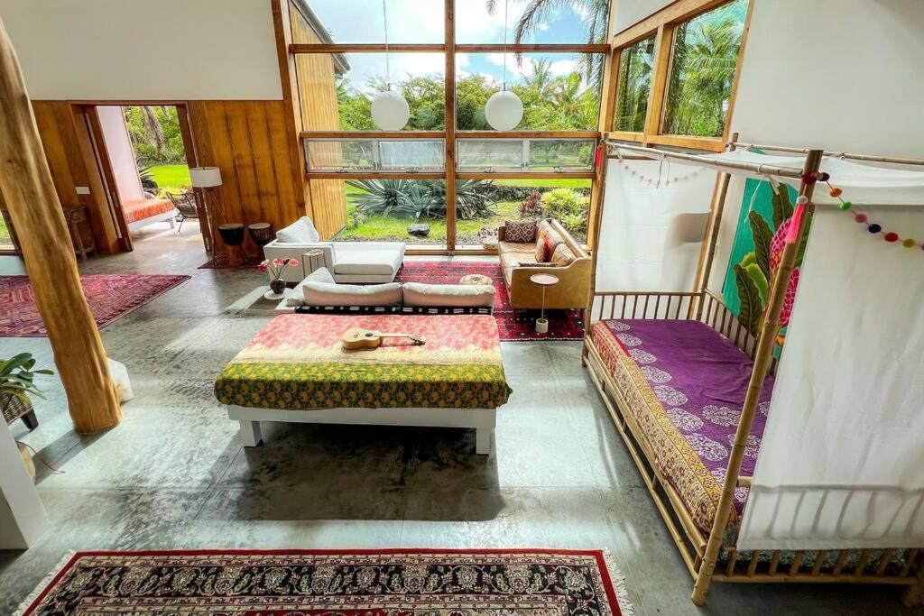Jungle Haven Ocean Front Eco Villa On Fruit Farm 파호아 외부 사진