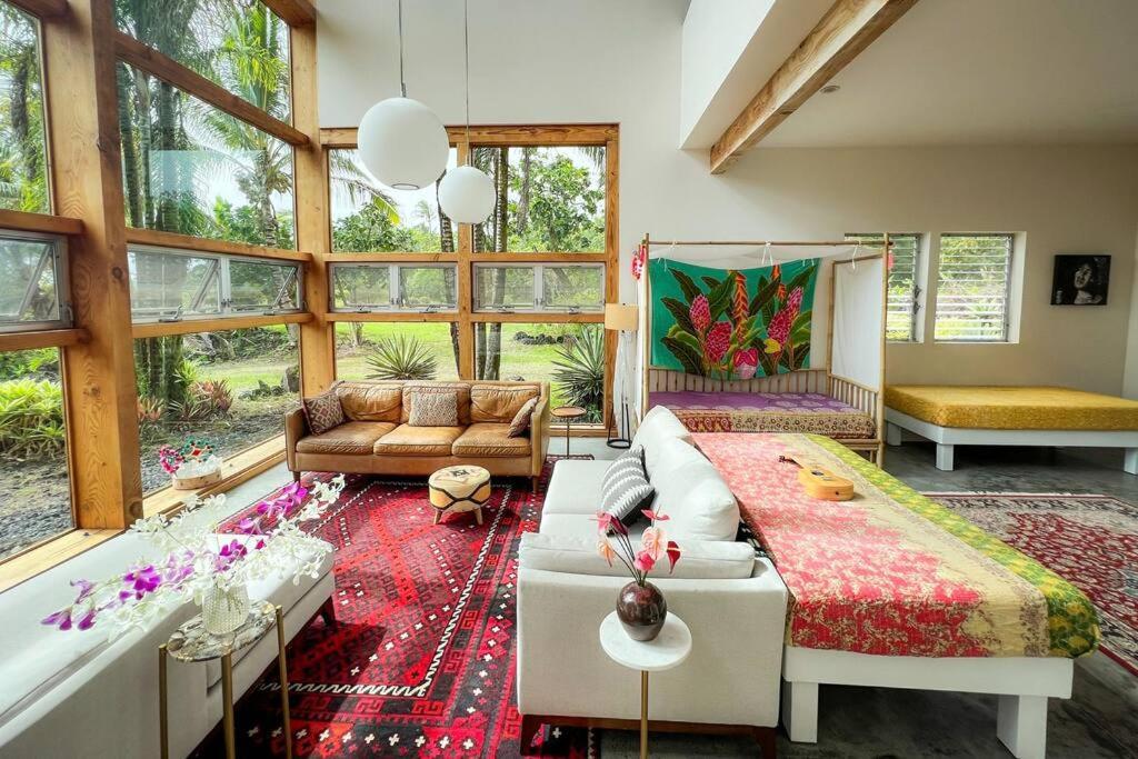 Jungle Haven Ocean Front Eco Villa On Fruit Farm 파호아 외부 사진
