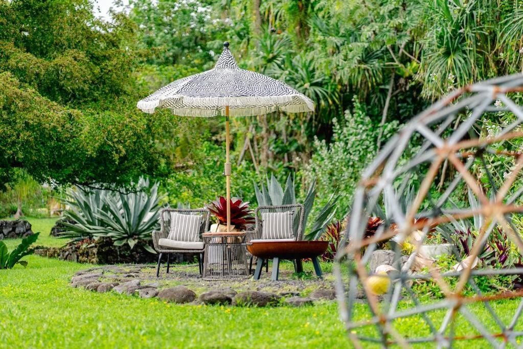 Jungle Haven Ocean Front Eco Villa On Fruit Farm 파호아 외부 사진