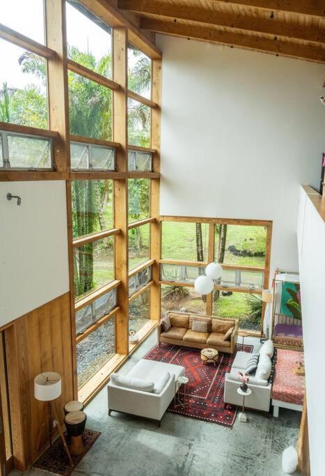 Jungle Haven Ocean Front Eco Villa On Fruit Farm 파호아 외부 사진